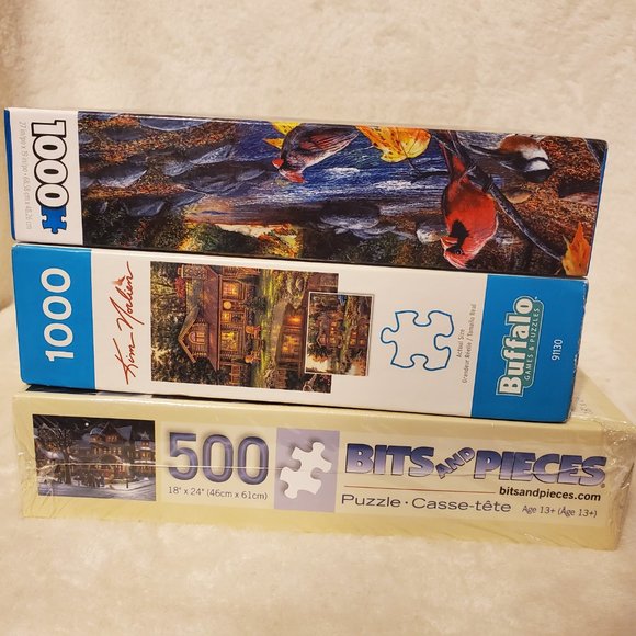 3 Puzzles (2 New/1 Used) - Picture 1 of 13